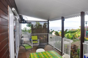 Bungalow confortable avec vue mer à Bouillante